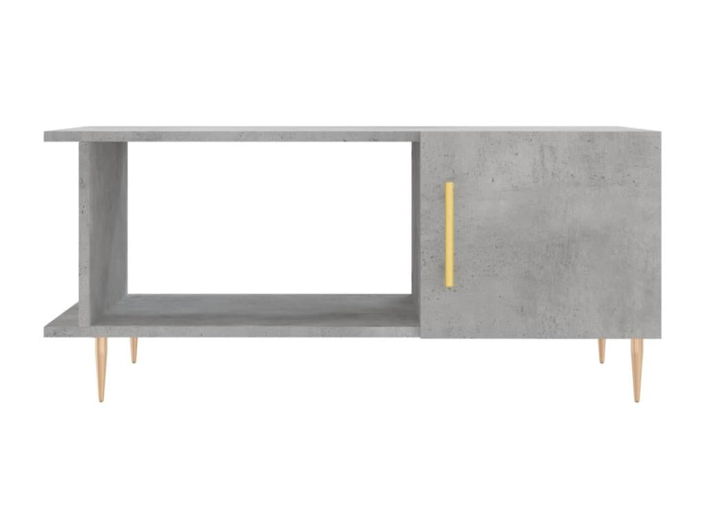 Concrete grey coffee table 90x50x40 cm engineered wood