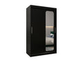 Meublita T2 Sliding Door Wardrobe 200/120/62 2 Doors Black/Black