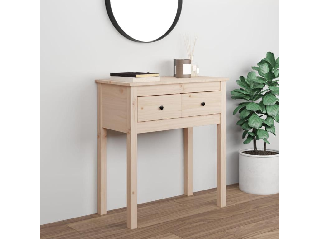 Console table 70x35x75 cm Solid pine wood