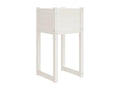 White planter 40x40x81 cm Solid pine wood