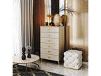 Meublita MOBI Cashmere Chest of Drawers, 60 cm, 6 Drawers, Cashmere Front, 60x37x104 cm