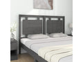 Grey Headboard 145.5x4x100 cm Solid Pine Wood