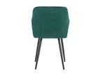 Set of 4 Gondola Chairs - Velvet/Metal - Green - Meublita