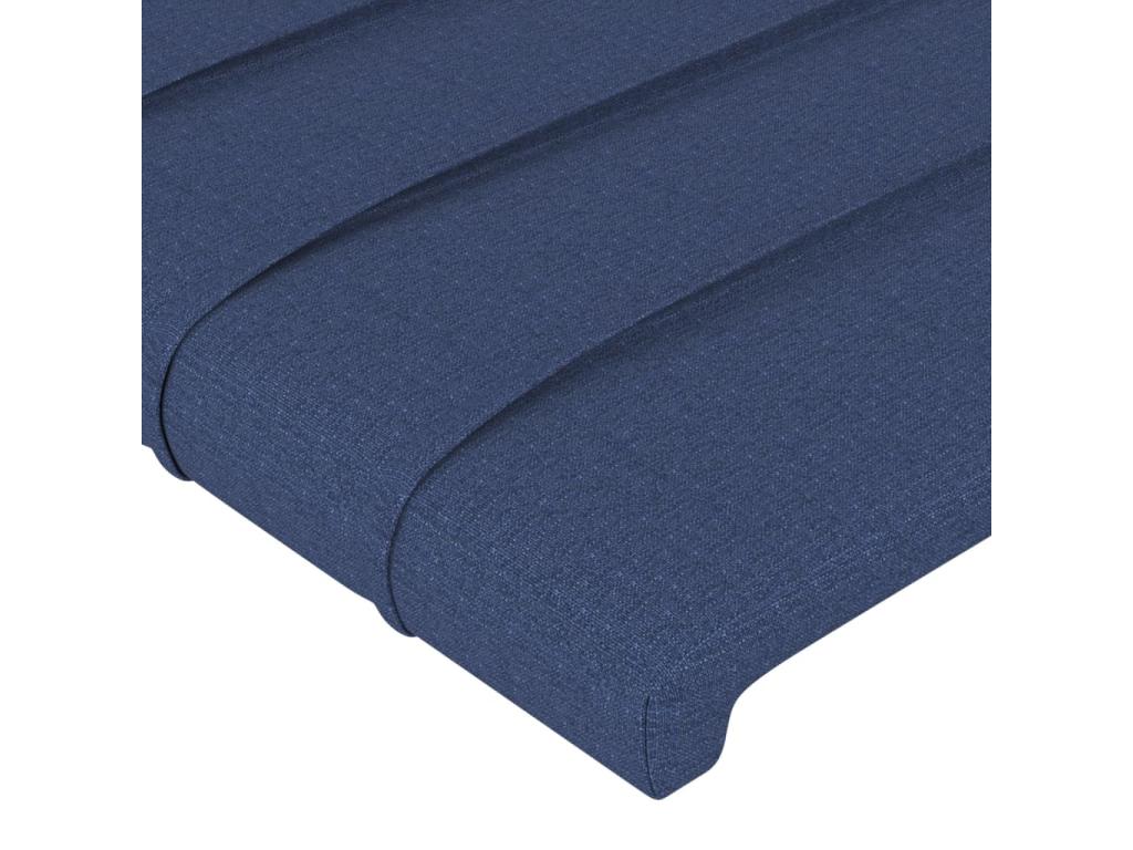 2-Piece Headboard Set, Blue, 90x5x78/88 cm, Fabric