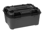 120L Black Polypropylene Storage Box with Wheels and Lock by Meublita
