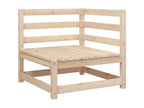 6-piece garden furniture set made of solid pine wood