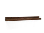 Pack of 2 floating shelves in brown pine wood, 50x7cm - Meublita
