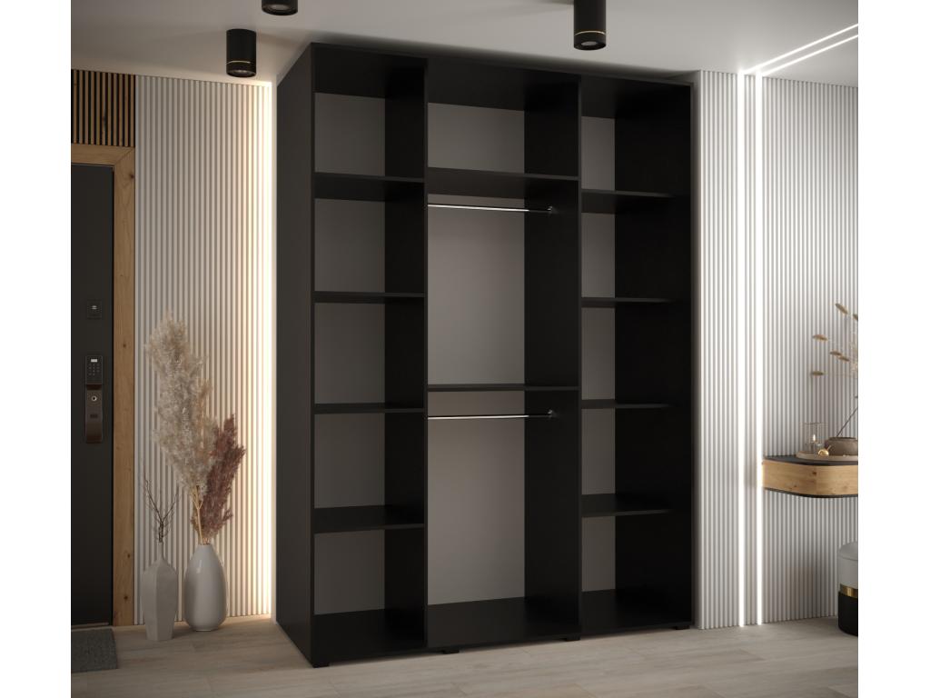 Meublita 9 Sliding Door Wardrobe 235.2/160/60 3 Doors