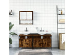 3-piece bathroom furniture set, smoked oak