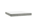 Meublita bed base with mattress and LED, light grey, 180x200