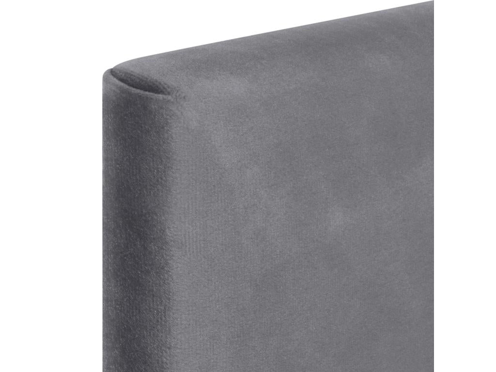 Meublita Smooth Velvet Headboard 95x105 with Bed Legs 80/90 - Ash Grey