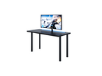 Meublita black desk with LED lighting, Meublita computer desk, gaming desk, 120x73x60 cm