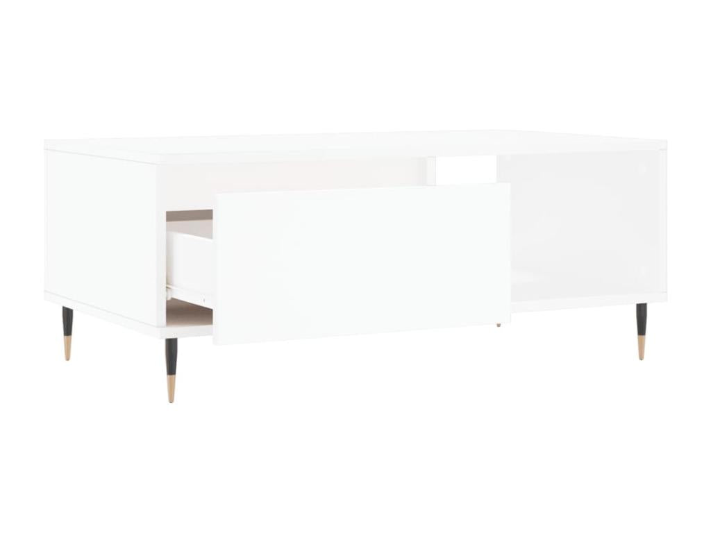 Coffee table, white, 90x50x36.5 cm, engineered wood