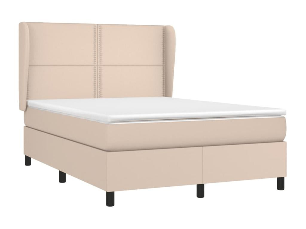 Upholstered bed base with Cappuccino mattress 140x200