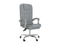 Light Grey Fabric Reclining Office Massage Chair