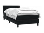 Meublita bed base with black 80x220 cm velvet mattress