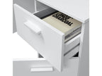 Meublita desk with 1 door and 1 drawer, white, 108 cm long