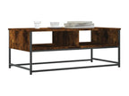 Smoked oak coffee table 100x51x40 engineered wood