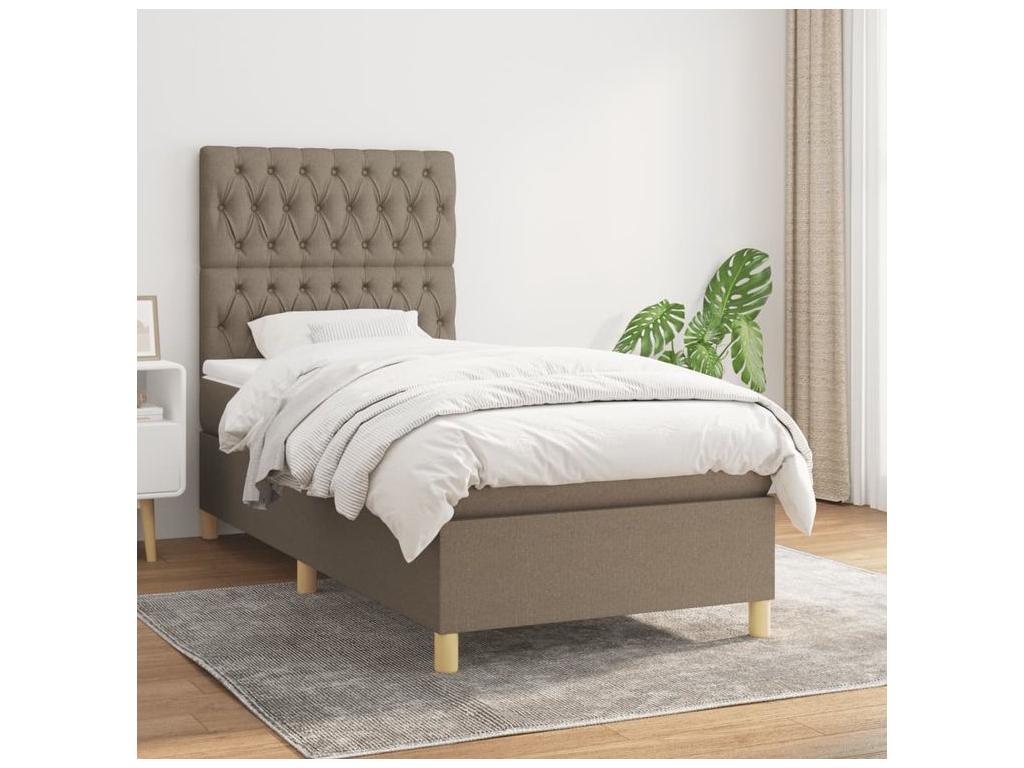 Meublita bed base with Meublita 90x190 mattress, fabric