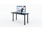 Meublita black desk with LED lighting, Meublita computer desk, gaming desk, 120x73x60 cm