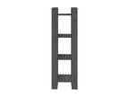 Bookshelf/Room Divider, Grey, 41x35x125 cm, Solid Pine