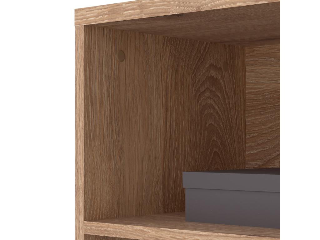 Meublita shoe storage bench with shelf, shoe storage for entryway, 90x49x36 cm, oak color