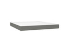 Meublita bed base with mattress, dark grey, 160x200 cm, fabric