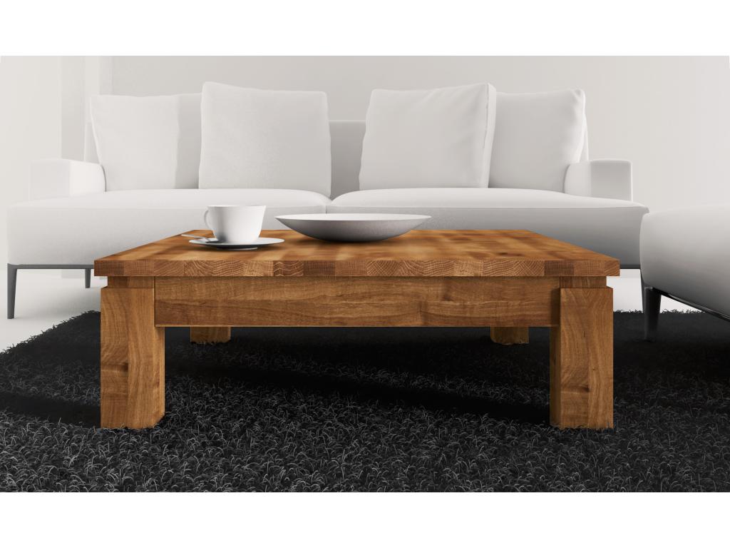 Meublita - Coffee table 100x100 in natural oiled wild oak
