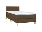 Meublita bed base with dark brown mattress 100x200