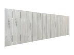 Meublita Vertical Pallet Style Recycled MDF Wood Headboard 135x46 for 120/135 Beds - Arctic