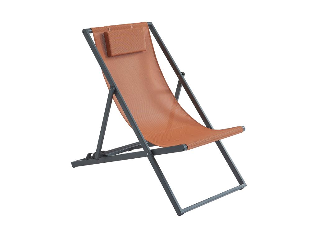 Set of 2 aluminum deck chairs - Meublita
