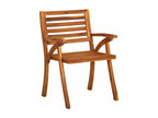 Garden dining chairs with cushions, 2 pieces, Meublita solid wood