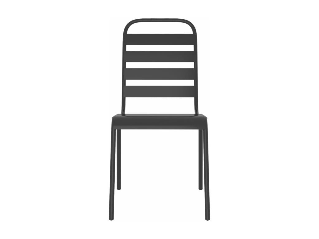 7-piece garden dining set, anthracite steel