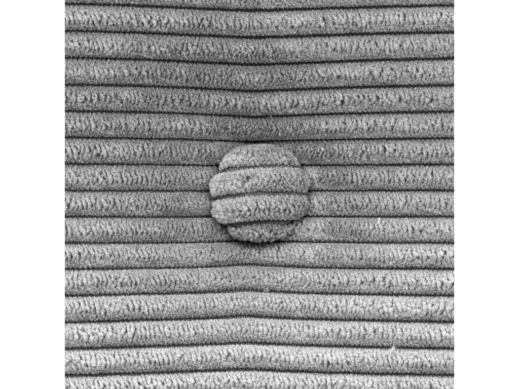 Meublita Plain Corduroy Headboard with Buttons 160x115 with Bed Legs 150/160 - Grey