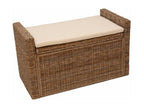 Meublita Rattan grey storage chest