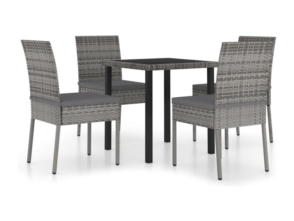 Grey resin bathroom set 57x44x88 cm 02 0013907