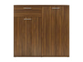 Brown oak sideboard 80x36x75 cm Engineered wood