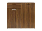 Brown oak sideboard 80x36x75 cm Engineered wood