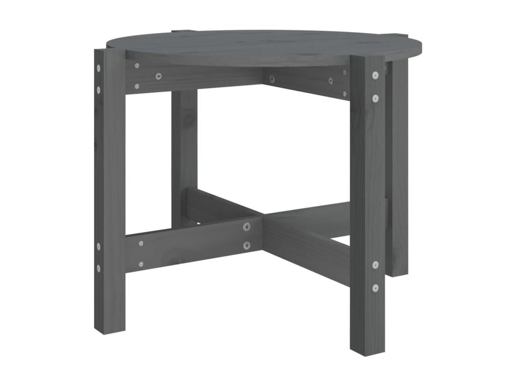 Grey coffee table 62.5x45 Solid pine wood