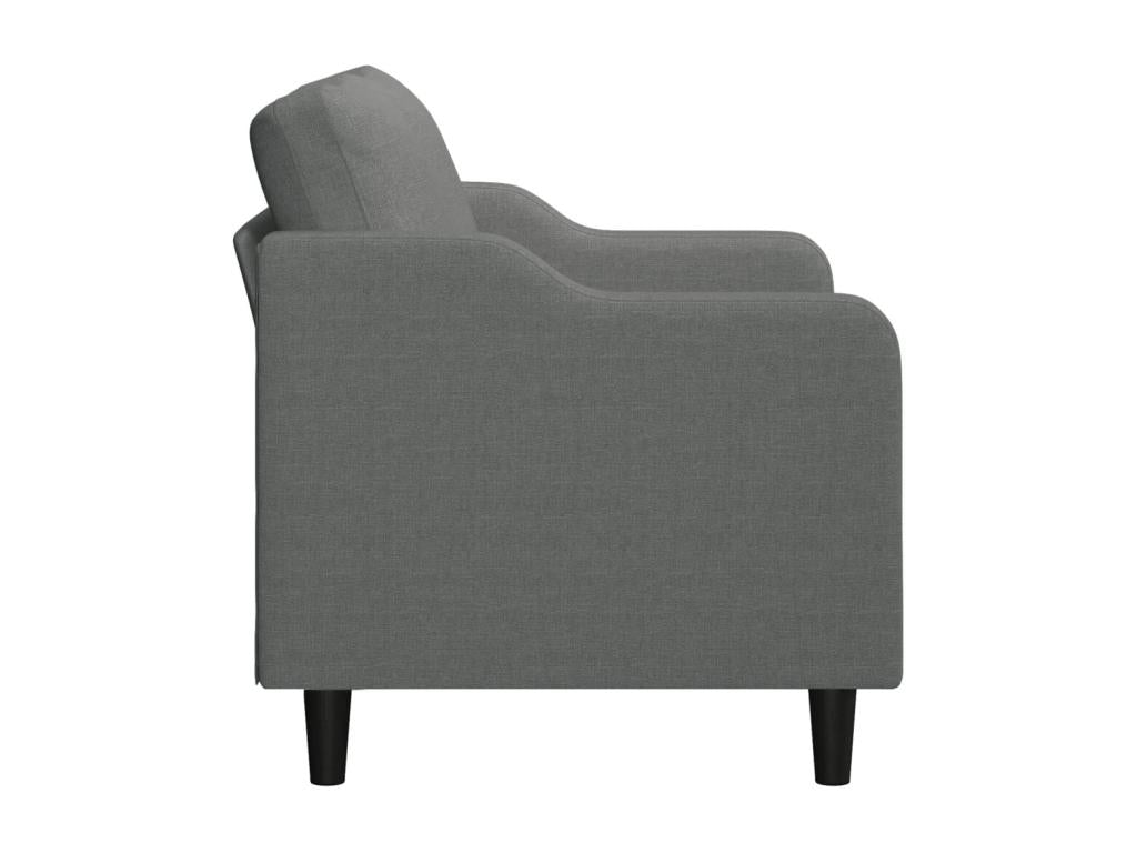 2-seater sofa, dark grey, 120 cm, fabric