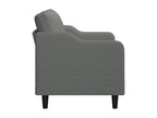 2-seater sofa, dark grey, 120 cm, fabric