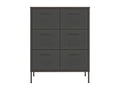 Anthracite drawer unit 80x35x101.5 cm Steel