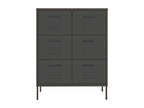 Anthracite drawer unit 80x35x101.5 cm Steel