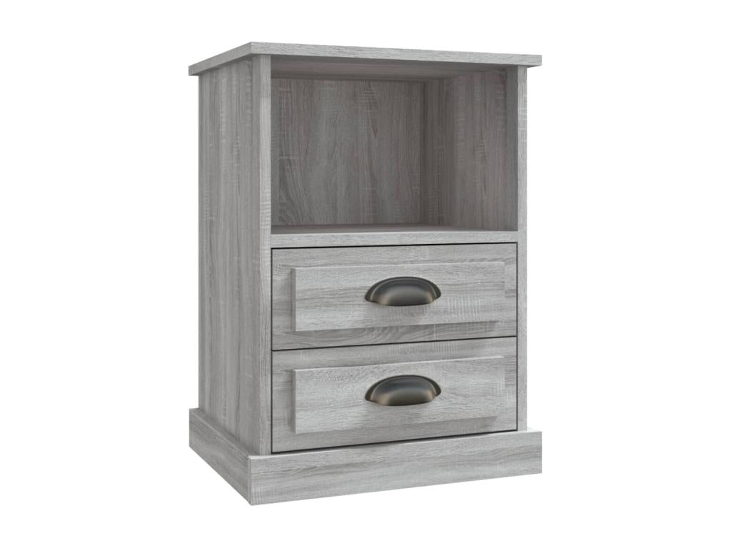 Meublita bedside tables, 2 pcs, grey, 43x36x60