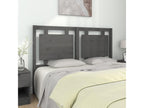 Grey Headboard 145.5x4x100 cm Solid Pine Wood