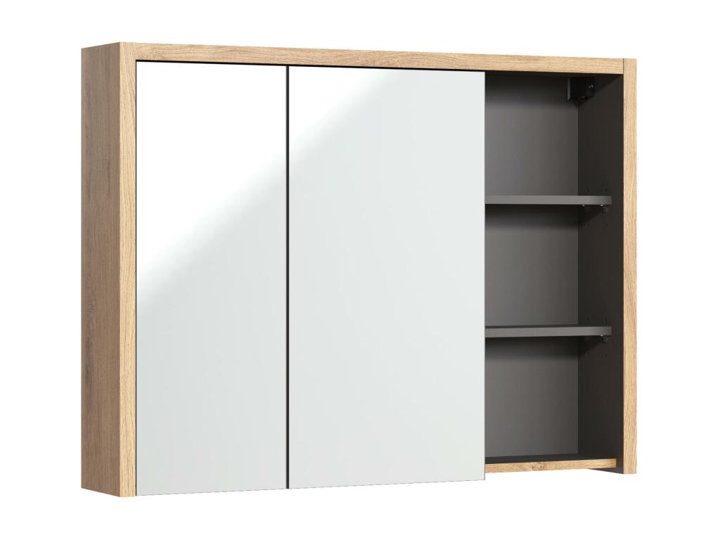 Meublita MC100 2D Bathroom Cabinets 100x18x75 Natural Light
