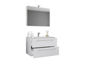 Vertchez 3-piece bathroom vanity unit with sink and drawer SC 60 - white
