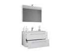 Vertchez 3-piece bathroom vanity unit with sink and drawer SC 60 - white