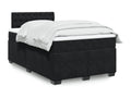 Meublita bed base with black velvet mattress 120x190 cm