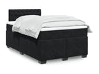 Meublita bed base with black velvet mattress 120x190 cm